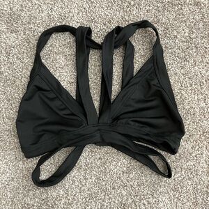Black Strappy Bikini Top